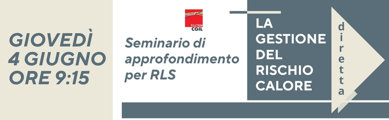 banner diretta seminario per RLS 19 maggio 2025
